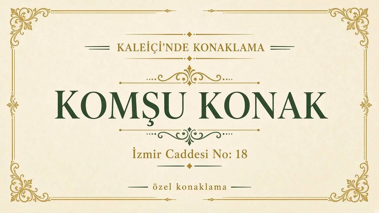 Kaleiçi'nde konaklama: Komşu Konak, İzmir Caddesi No: 18