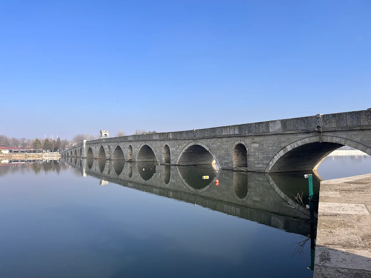 Edirne Meriç Bridge: History, Arches and Sunset
